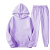 Men's Solid Color Suit Hooded Sweater Sports Two-piece Suit Sports Suit Men's Clothing