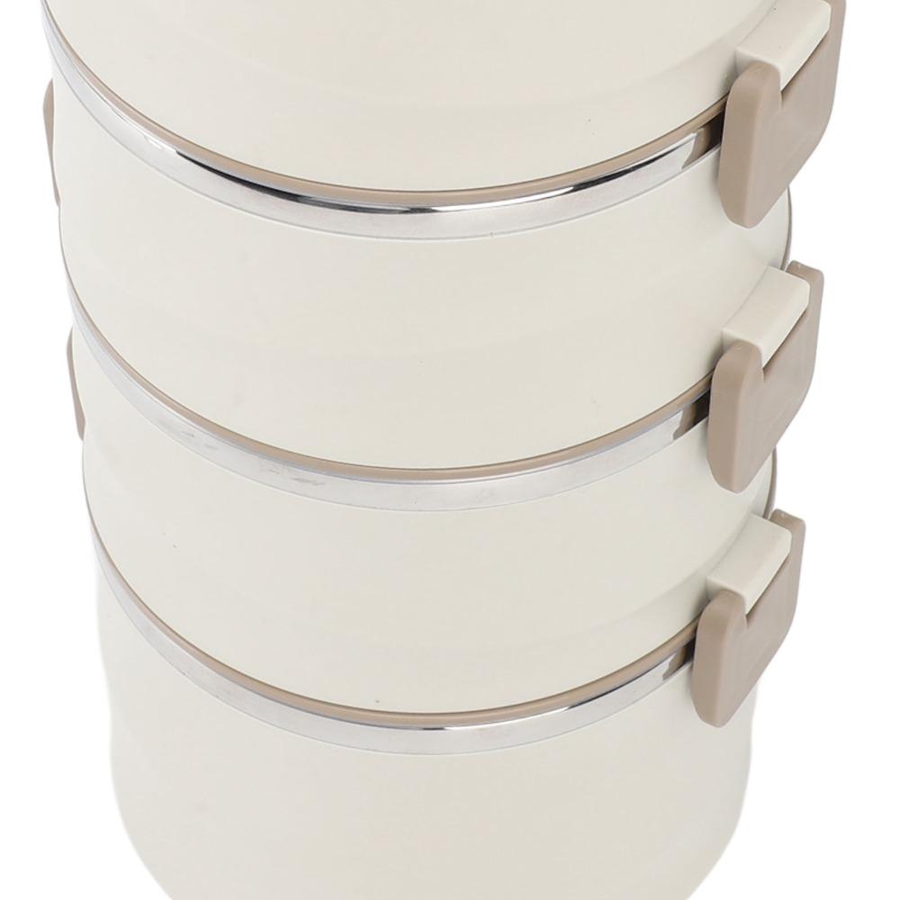 3300ml Lunch Storage Container 4 Tier Food Container Practical Compartment Lunch Box  For Picnics