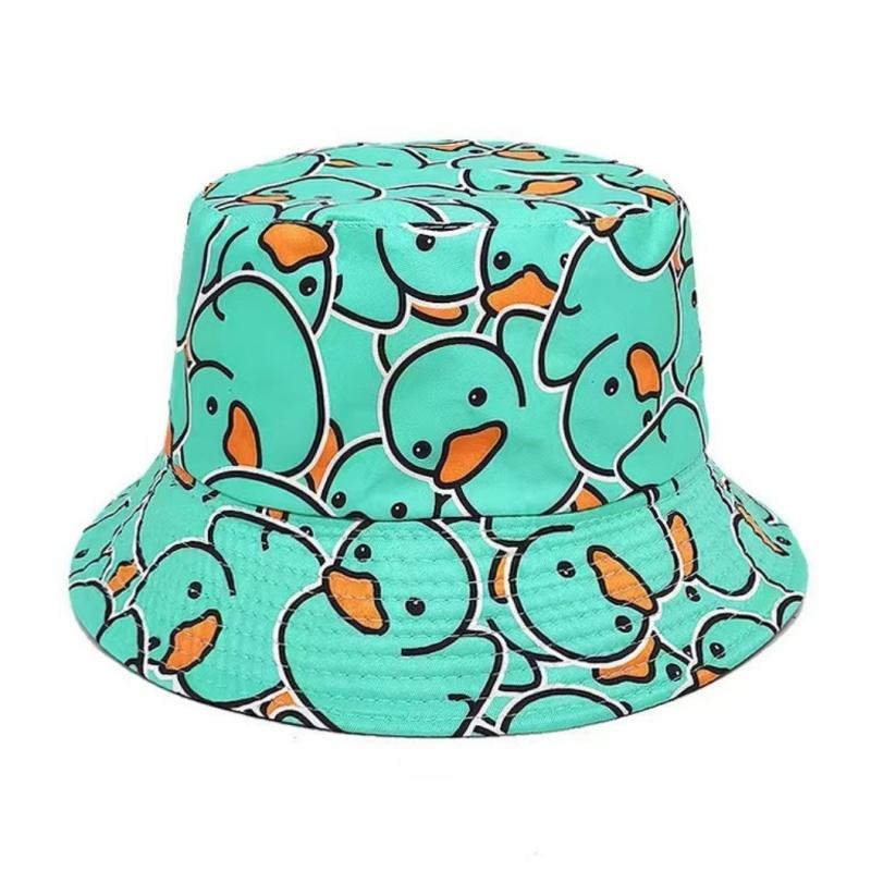 Sommer Sonnenhut Beidseitig tragbar Tierdruck Fischerhut für Männer Frauen Baumwolle Bob Panama Mädchen Strand Reise Outdoor Fischerhut