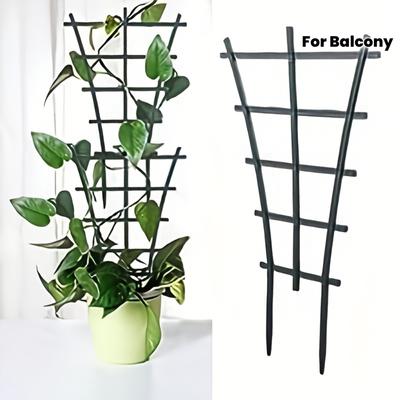 Space-Saving Grid Vertical Plant Stand with Hooks, for Indoor/outdoor Vines, Climbers and Pots, Sturdy-great