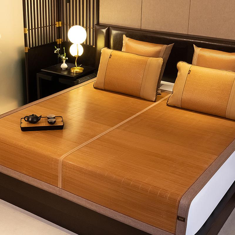 Natürliche Bambus-Rattan-Doppelseitige Faltmatte für Doppel-/Studenten-Etagenbetten (1,8m & 1,5m)