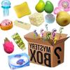 @Hot Blind Box Mystery Kawaii Cat Paw Hi Squishy, Simulated Food Fidget Toy, Cute Squeeze Foot Toy Antistress Stress-Relief