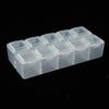 Plastic Organizer Container for Metal Screws and Sewing Accessories 10 Grids