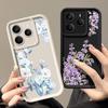 Floral Pattern Matte Soft Cover For Xiaomi 14T Pro 13T Redmi Poco X7 F6 Pro X6 Note 14 Pro 13 12 11 TPU Lens Protection Shockproof Silicone Phone Case