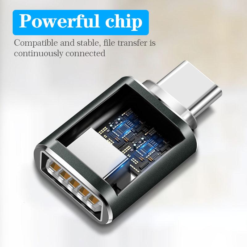 Car Type-C To USB 3.0 Interface Converter Charging Adapter For VW GTI Atlas Jetta Touareg Variant Golf Polo Taos Nivus Passat Ti BDH1
