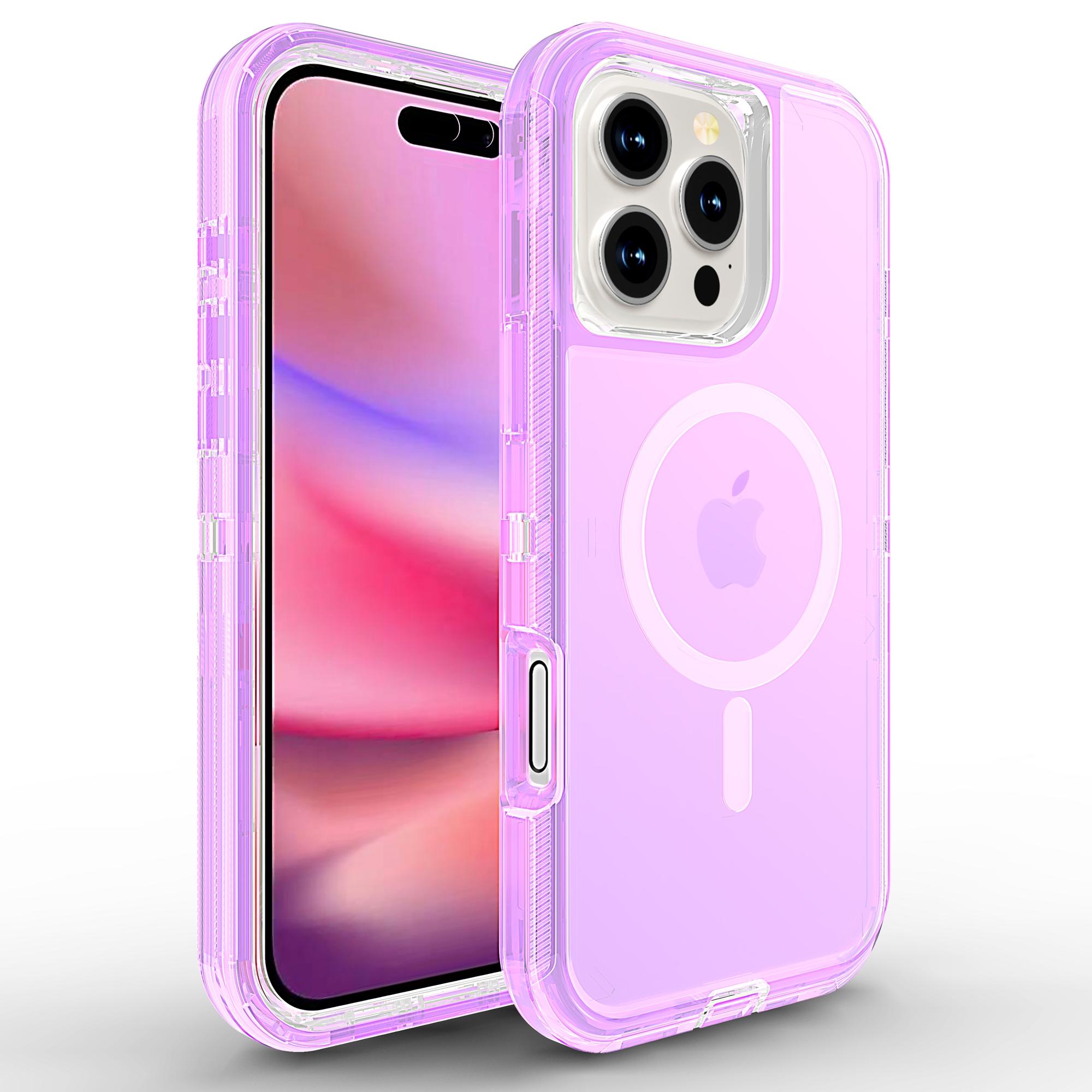 

For iPhone 16 Pro Case Compatible with MagSafe Shockproof TPU + PC Phone Back Cover C