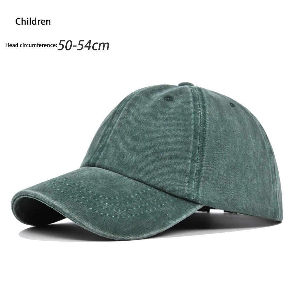 New Solid Children Summer Cap Women Ponytail Baseball Cap Hats Men Baseball Cap Cotton Outdoor Simple Vintage Visor Casual Cap