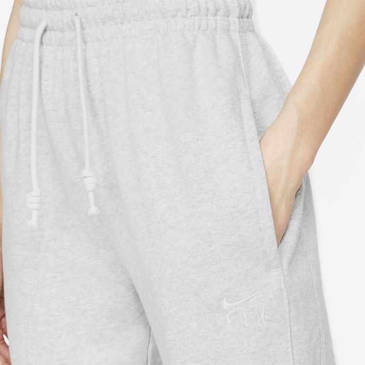 Nike Swoosh Fly Standard Issue Embroidered Logo Joggers Women Bottoms Heather-Grey DA6466-050