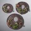 Rattan Woven Round Wall Decor for Living Room Background Wall Macrame Hanging 