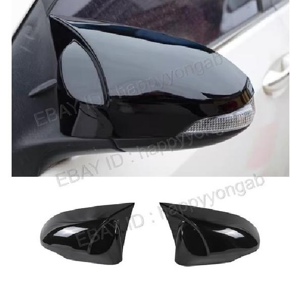 Rearview Side Mirror Cover Trim Gloss Black Horn For 2018- Toyota C-HR CHR