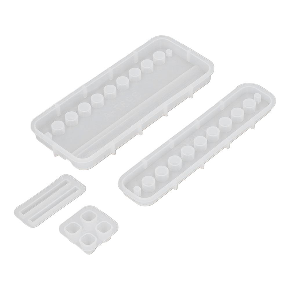 4pcs Silicone Material Pencil Storage Rack Mold Desktop Organizer Mold For DIY Crafts