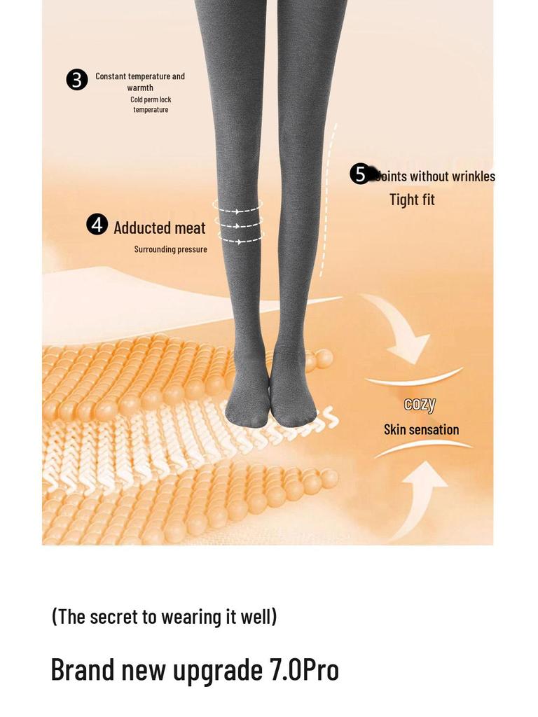 JIAZINI Damen Graue Mikro-Kompressions-Schlankheitsleggings - Fleecefutter, Rutschfest, Ideal für Frühling und Herbst/Winter.