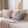 Fundas de Almohada Grises 40x40 Decorativas Suaves para Cojín Funda Cuadrada de Pana Rayada para Almohada de Sofá 50x50cm Decoración del Hogar Boho