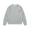 Men's Casual Heart Embroidery Hoodie - Trendy, Loose-Fit Round Neck Couples Top