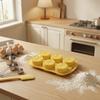 6 Cavity Lemon Slice Silicone Baking Mold Non Stick Flexible Citrus Shape Cake Mold for Oven Microwave Dishwasher Safe