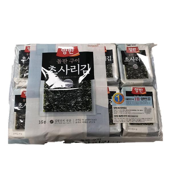 Yangban Roasted Seaweed 4g x 16ea One thing
