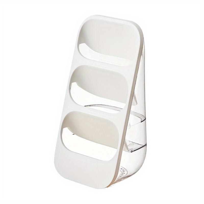 

1 шт. Стойка для хранения домашней посуды, палочек для еды, вилок, ножей, 3-решетчатая моющаяся настенная настольная полка, набор для хранения трех палочек