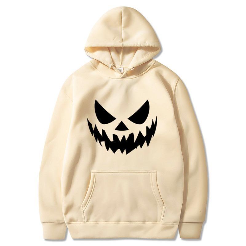 Halloween Printed Casual Hoodie Men's Women's Long Sleeved Sweatshirts Autumn Winter Fashion Style Hoodies