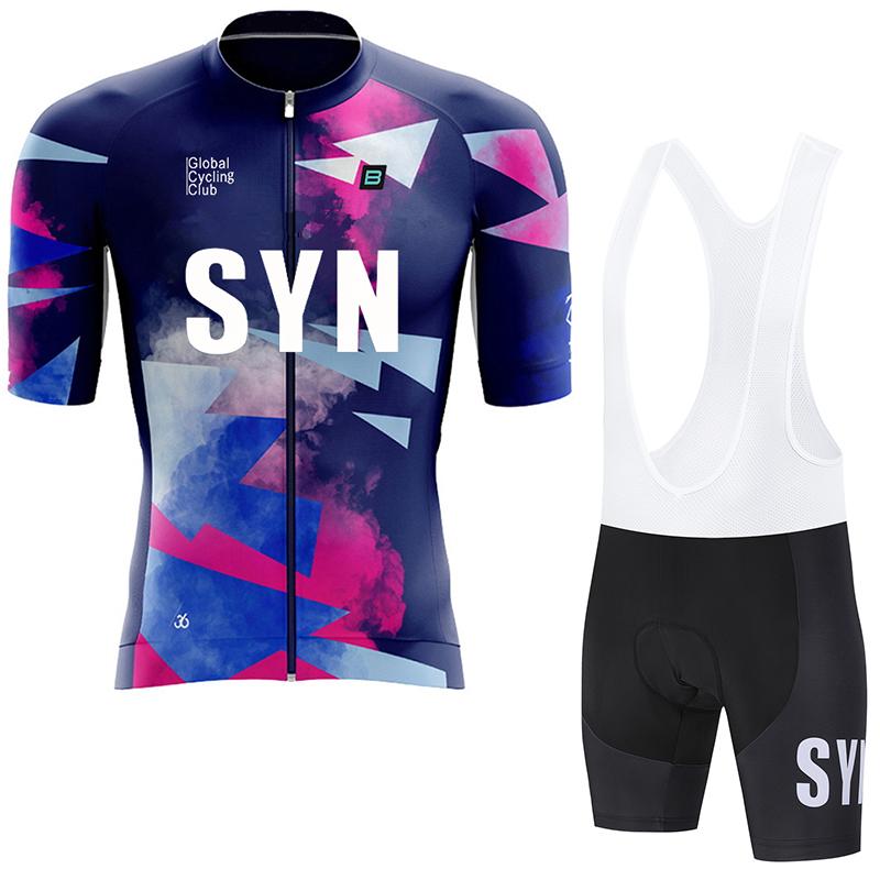 SYN Herren Radsportbekleidung Sommer Rennrad Trikot feuchtigkeitsableitend Radsport Set MTB Radsportbekleidung Radtrikot