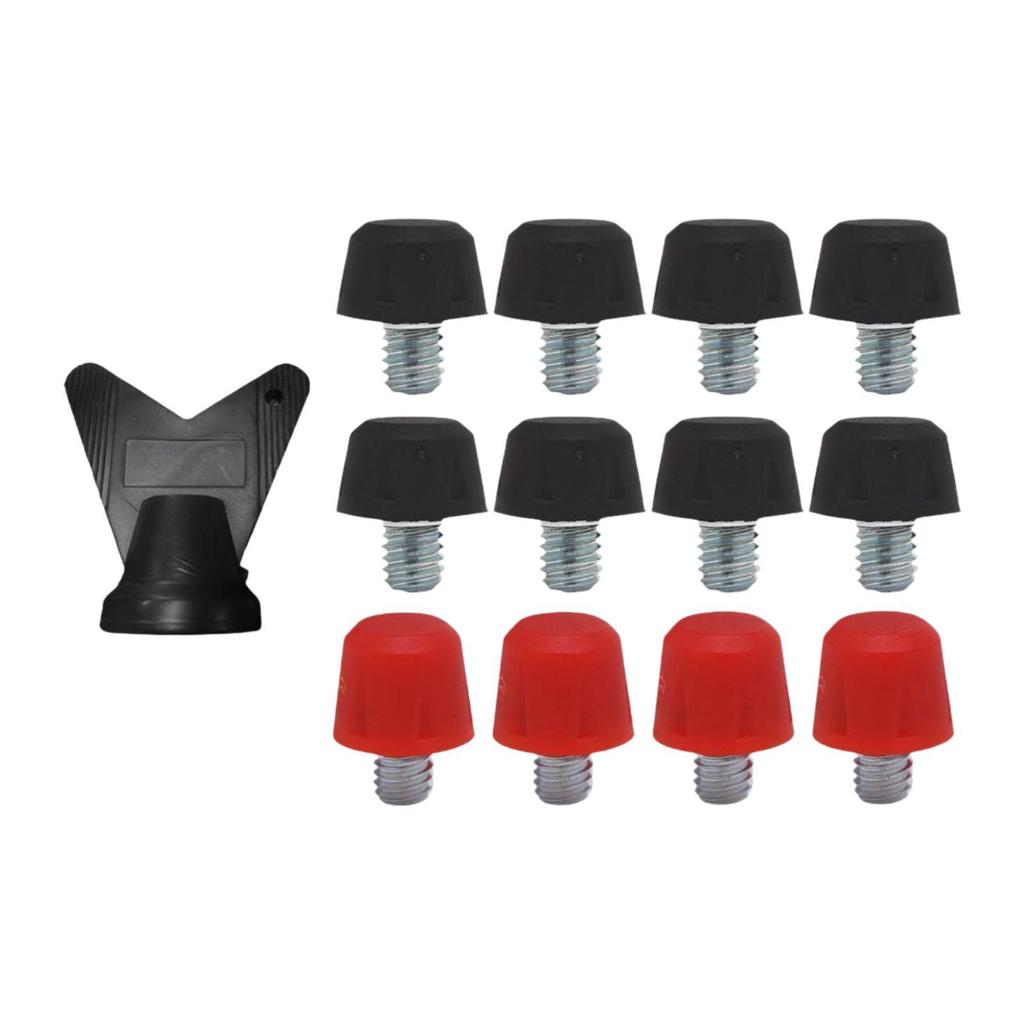 12 Pieces Football Shoe Spikes Football Boot Studs Thread Screw 6mm Dia Firm