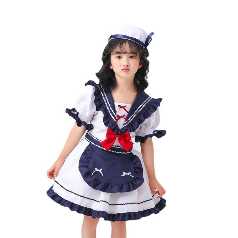 eBay Source, Navy Style Children's Sailor Skirt Cos Lolita Anime Play Costume Girls