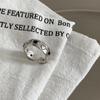 Sweet Black Heart Women's Adjustable Fashion Ring - Trendy and Elegant