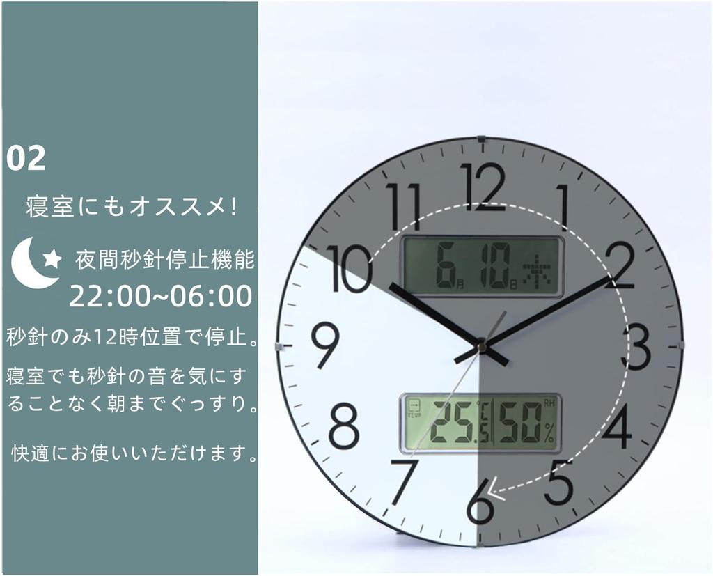 Nbdeal Radio-Controlat de Perete Ziua Săptămânii Diametru Secundar Mână Stop Ceas Sferic Alb, Ceas, Temperatură, Umiditate, Dată, Afișaj,