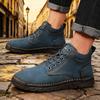 New Arrival Men's Retro Leather Hiking Boots Outdoor Adventure Shoe Anti-Skid Breathable Casual Boots Must Have Stylish Footwear