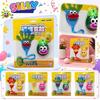 Sticky Hand Toy and Squeeze Stress Ball Set Randomly Selected Novelty Sticky Hand with Face and Soft Squeeze Ball for Sensory Play and Stress Relief