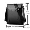 Classic Business Leather Man Bag With Soft Pu Leather And Adjustable Straps