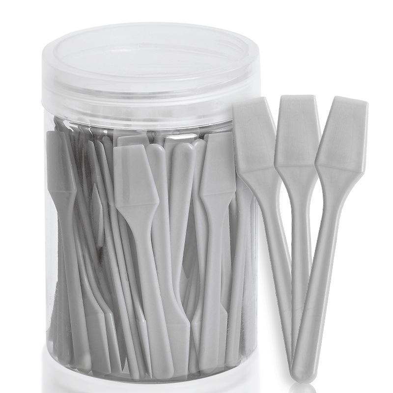 100 Pcs/Jar Mini Cosmetic Spatula Scoop Face Cream Makeup Mask Mixed Spoon Beauty Diy Tools Eye Facial Makeup Applicator Sticks
