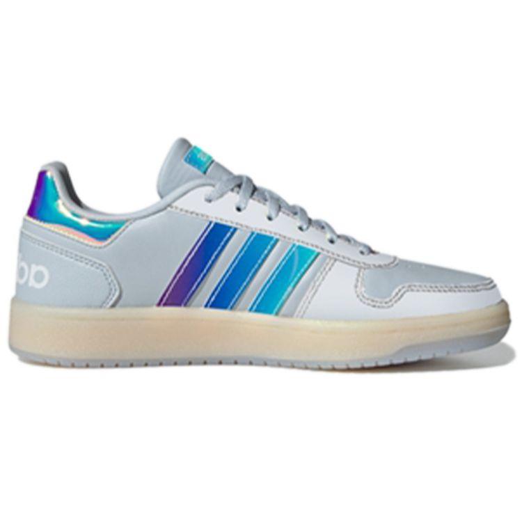 Adidas Neo Hoops 2.0 Comfortable Versatile Non-Slip Durable Low-Top Basketball Shoes Women Sneakers Blue White H02711