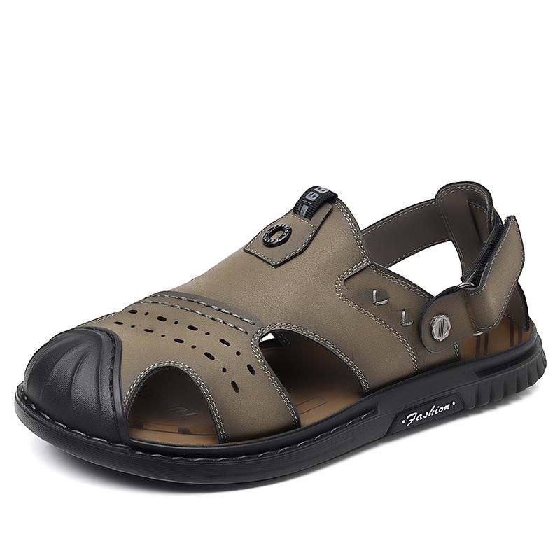 Fashion New Arrival Summer Sandals Men's Casual Mesh Breathable Beach Shoes for Male Slippers Fashion Comfy Quick Dry Wading Aqua Shoes