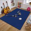 Soccer Player In Action Illustration Patterned Carpet, Non Slip Mat Suitable for Living Room and Bedroom Sofas