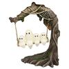 Halloween Swing Tree Decoration - Resin  Figures with, Cute Table Decor for Party, Home, House