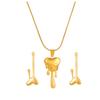 Gold Plated Tassel Teardrop Drop Earrings, Minimalist Snake Chain Hoop Dangle Earrings for Women