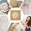 Hand Macrame Board Double Sided Gridded Macrame Mat Hand Knitting Cork Board for Braiding Bracelet DIY Project Boho Dreamcatcher