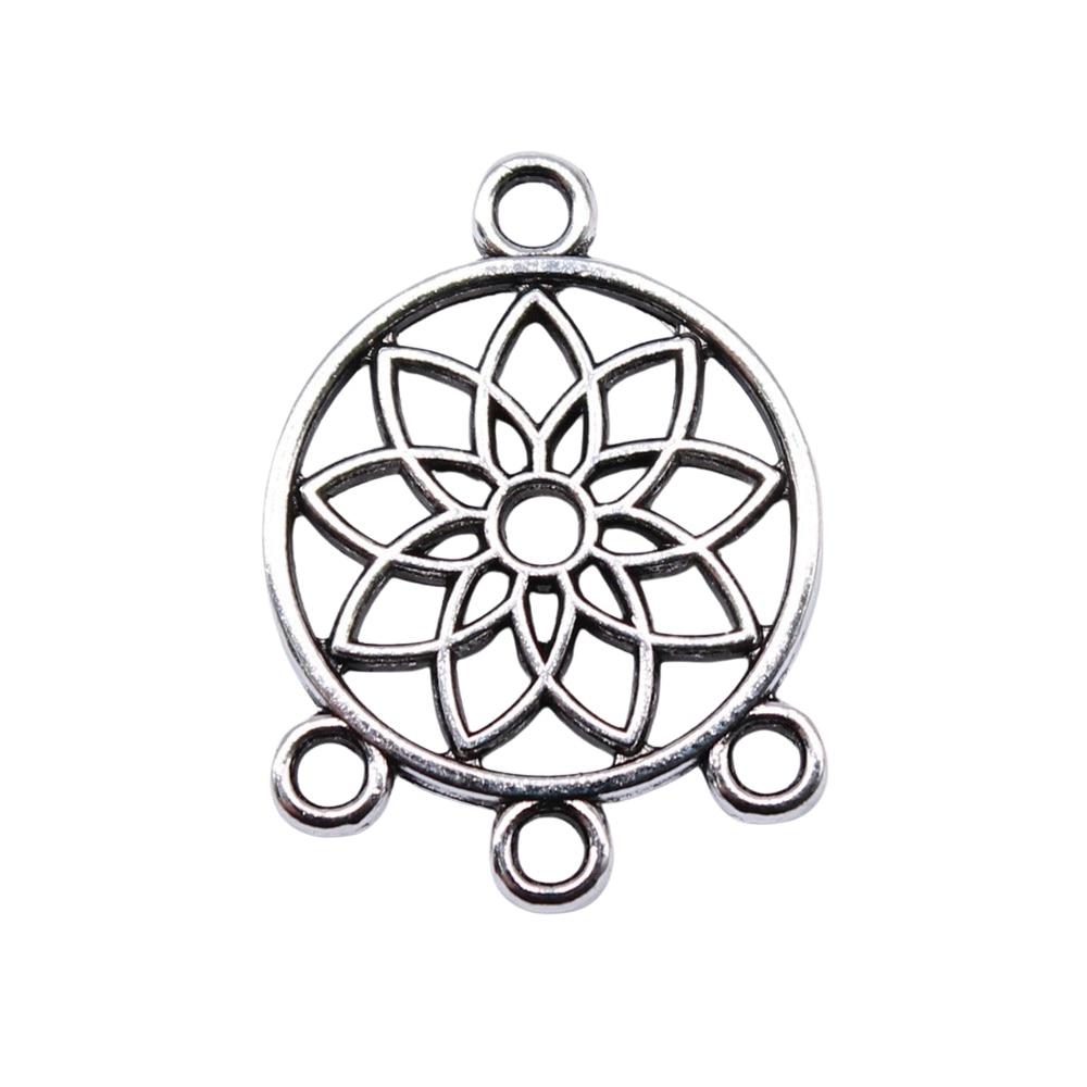 

20 шт., серьги-коннекторы, компоненты ювелирных изделий, аксессуары, античное серебро, цвет цинкового сплава, 14X18 мм