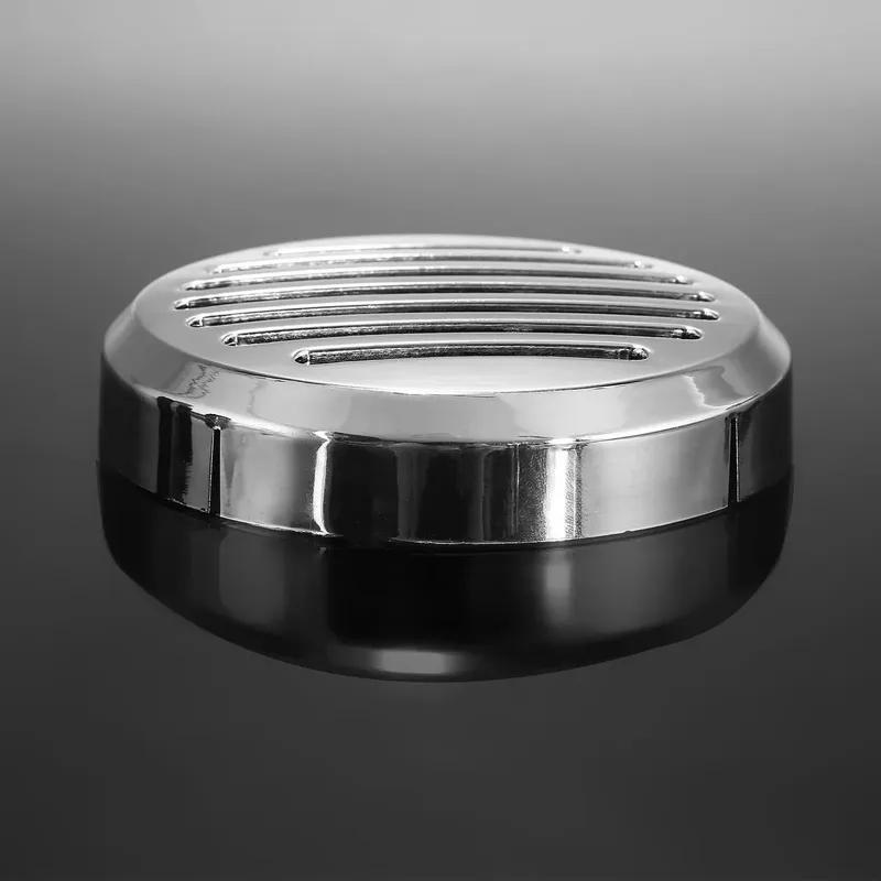 Nový motocykl 3,5mm klakson Chromovaný kulatý mřížkový kryt klaksonu pro auto Pasuje na Honda Shadow VT1100 /750/600 VTX1300C1800C VT VF750