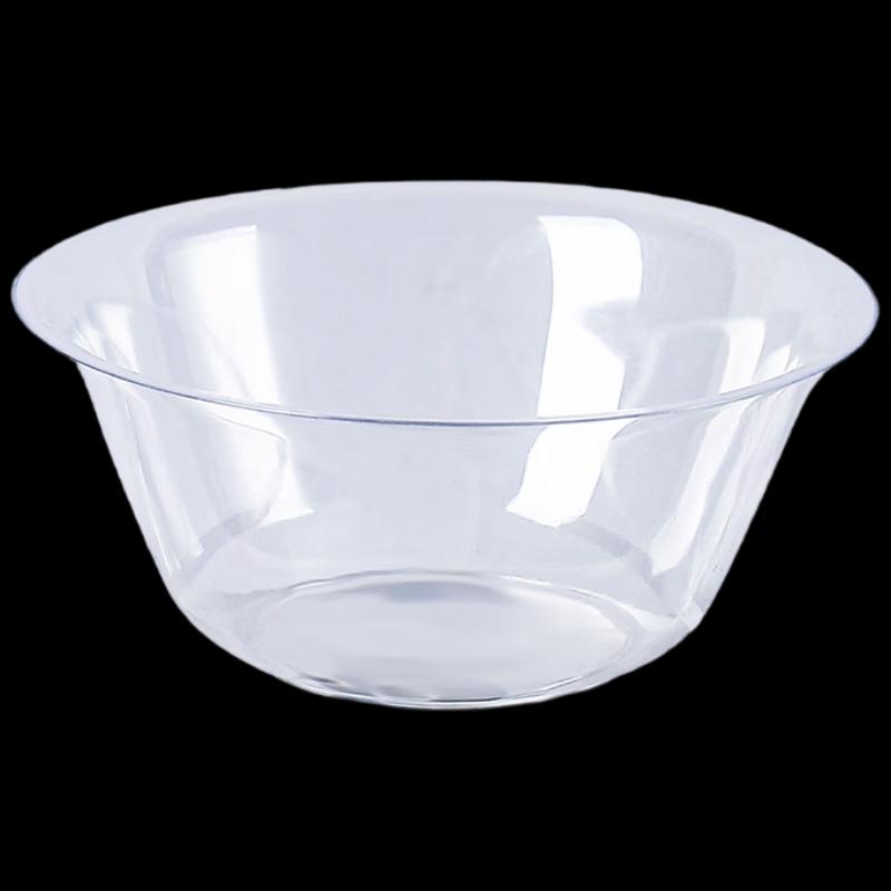 Baizien W59 Disposable Clear Plastic Bowls, 260ml (100-Pack)