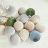 15 Pcs Velvet Christmas Balls Shatterproof Flocked Xmas Tree Hanging Ball Ornaments Festive Home Party Baubles for Christmas Wedding