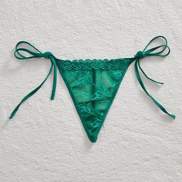 Damen Frühling und Sommer Sexy Transparentes Spitzen-Bindungs-String-Unterwäsche