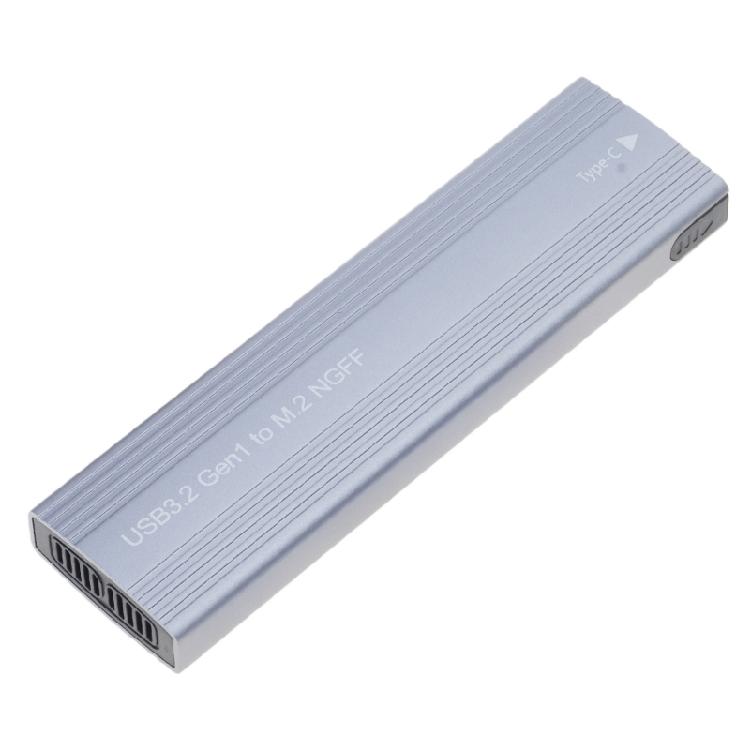 

Aluminum M.2 Double Protocols Solid Disk Enclosure Adapter Box for Fast USB3.2 and Type C Solid Disk Case серый