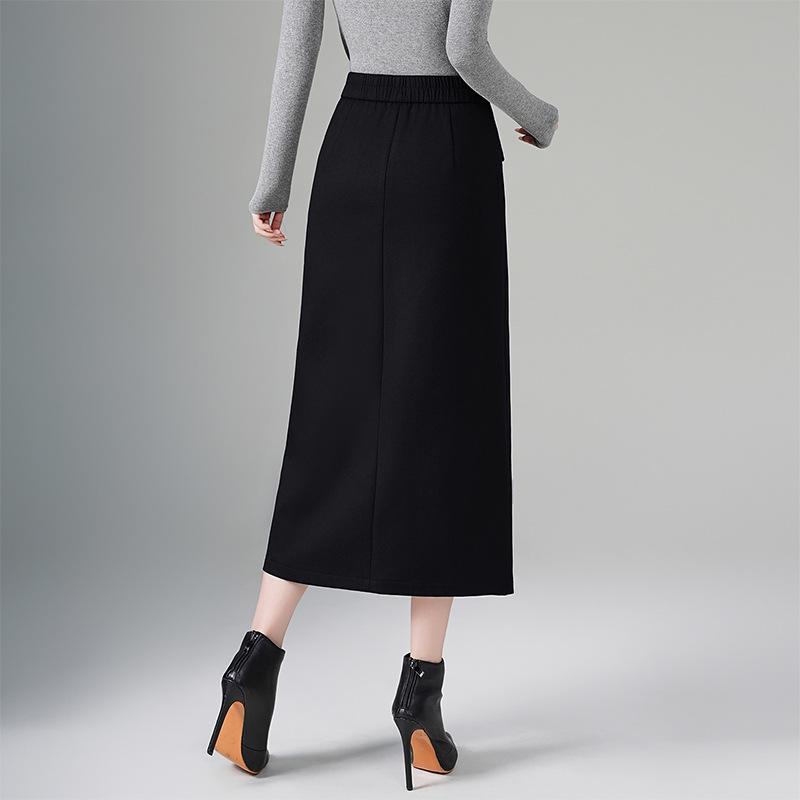 Women's 2026 High-Waisted Irregular Midi Skirt - Slimming Professional Fit