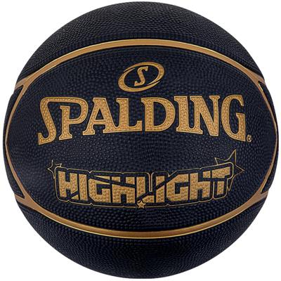 SPALDING Highlight Ball, Unisex Black Basketball