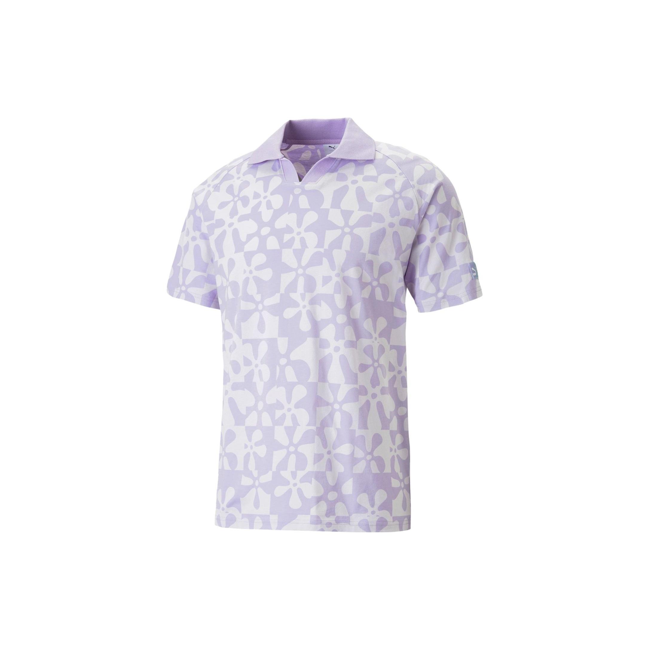 PUMA x Spongebob Printed Polo Shirt Purple Men s 620688-25 M