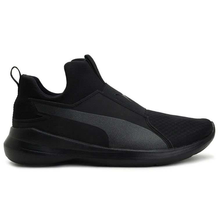 Puma Rebel Comfortable Shock Absorbing Wear Resistant Low Top Running Shoes Women Sneakers Black 364539-06