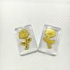 Pure Gold Lucky Cat Wealth Mobile Sticker: Attract Prosperity, Fortune & Success