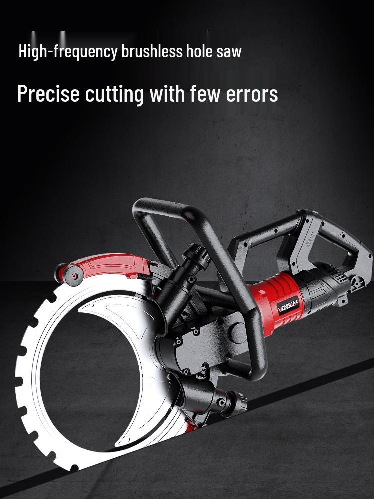High-Power Handheld Brushless Circular Saw for Concrete and Rebar Cutting