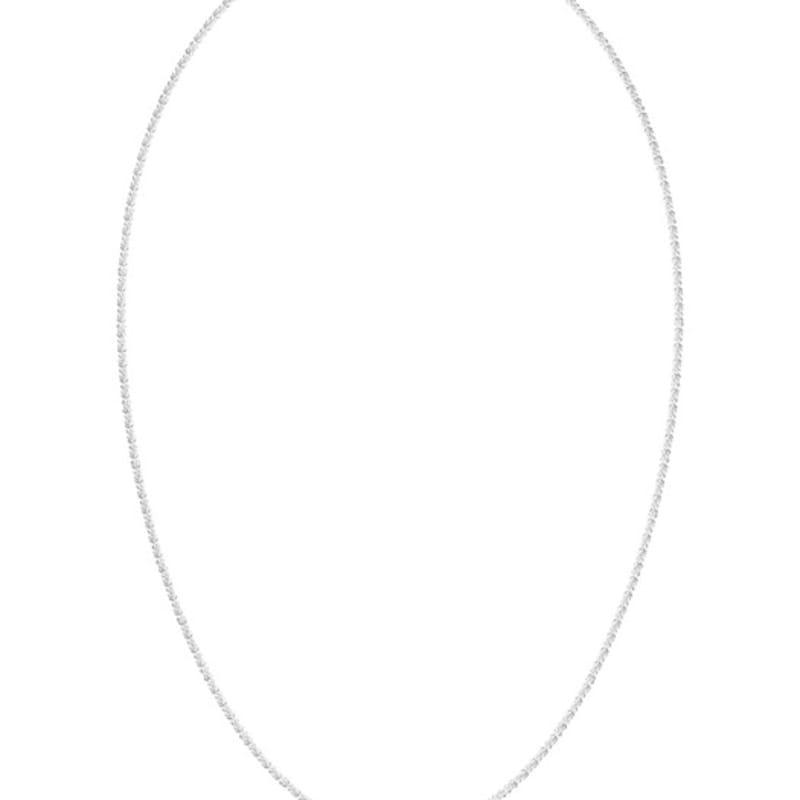 LUNNE Silver 925 Glitter Chain Necklace #LSN55